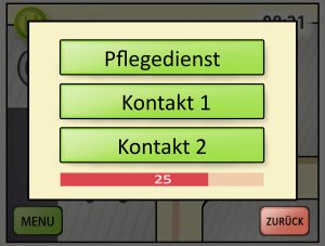 Bild Notruf-Bildschirm