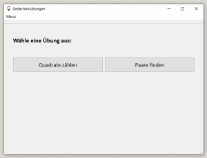 Bild des Menüs
