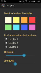 Bild Einstellung einer Leuchte