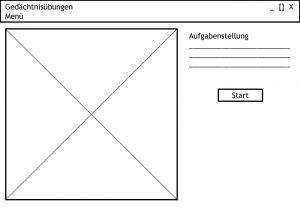 Wireframe Aufgabenbeschreibung "Quadrate zählen"