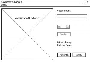 Wireframe für "Quadrate zählen"