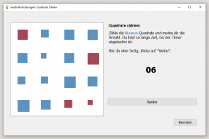 Bild des Programms: Übung Quadrate zählen