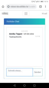Screenshot Chat - Mobile Version