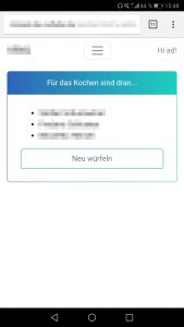 ScreenshotKochdienst - Mobile Version