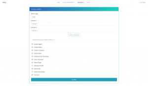 Screenshot Umfrage erstellen mit E-Mail Liste - Desktop Version